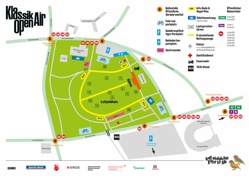 Site map for Klassik Open Air 2026